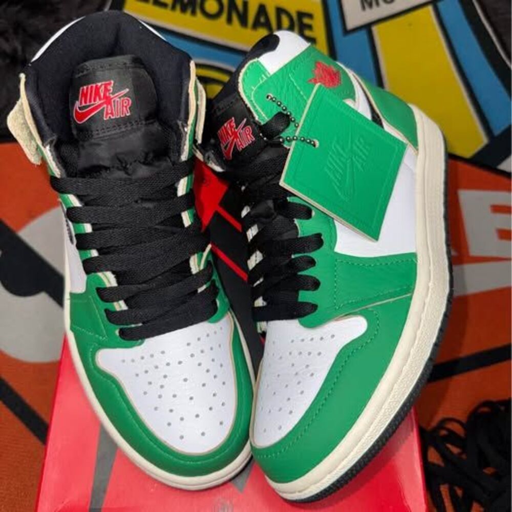 Jordan Retro 1 Lucky Green Size 6W